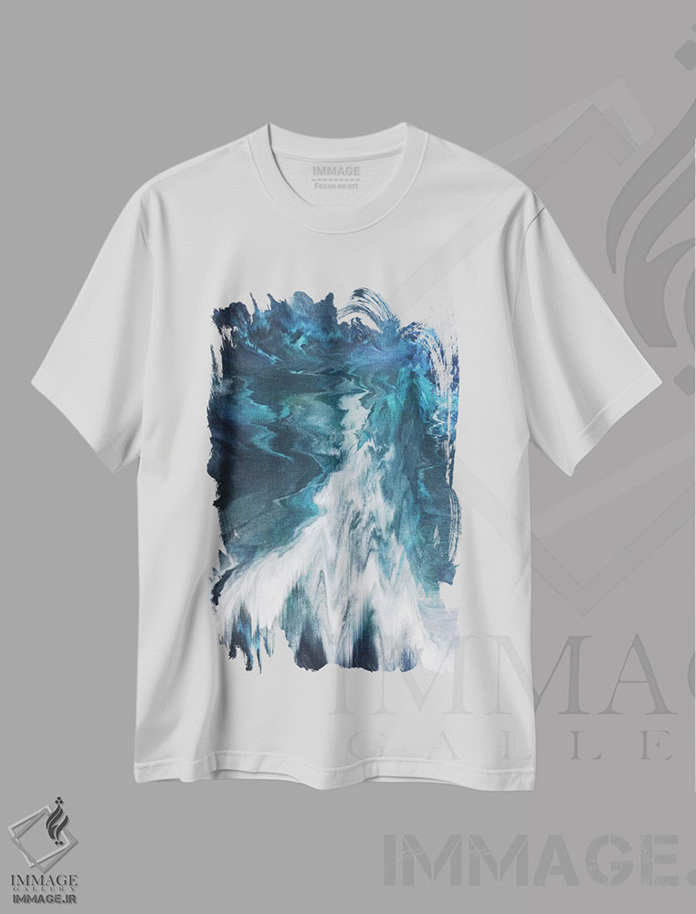 تیشرت طرح دار غیرمحسوس، آبستره اثر آدام پریستر | immage.ir