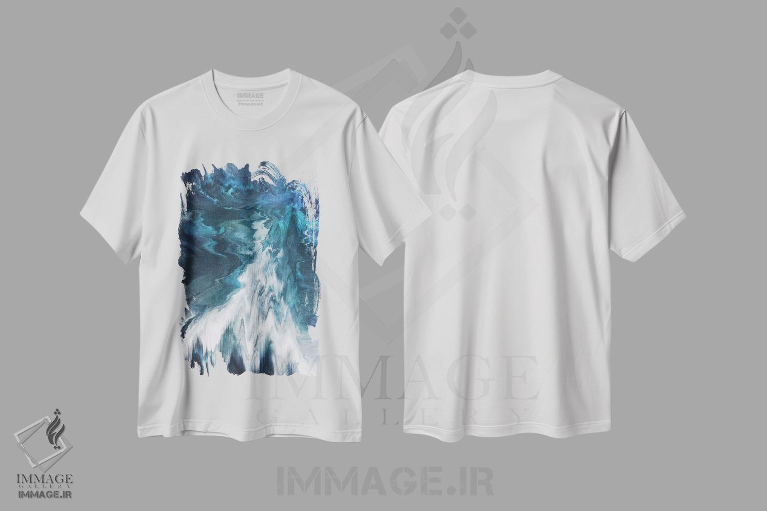 تیشرت طرح دار غیرمحسوس، آبستره اثر آدام پریستر | immage.ir