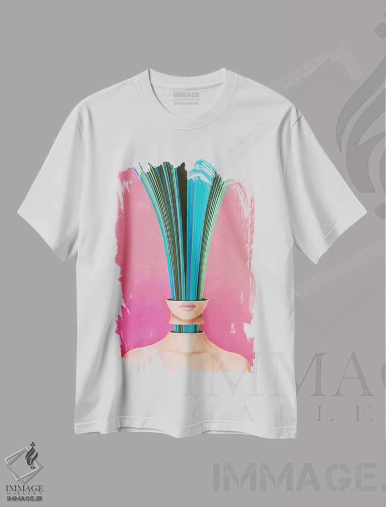 تیشرت طرح دار چهرهٔ دیگر من یک کاکتوس است، آبستره اثر آدام پریستر | immage.ir
