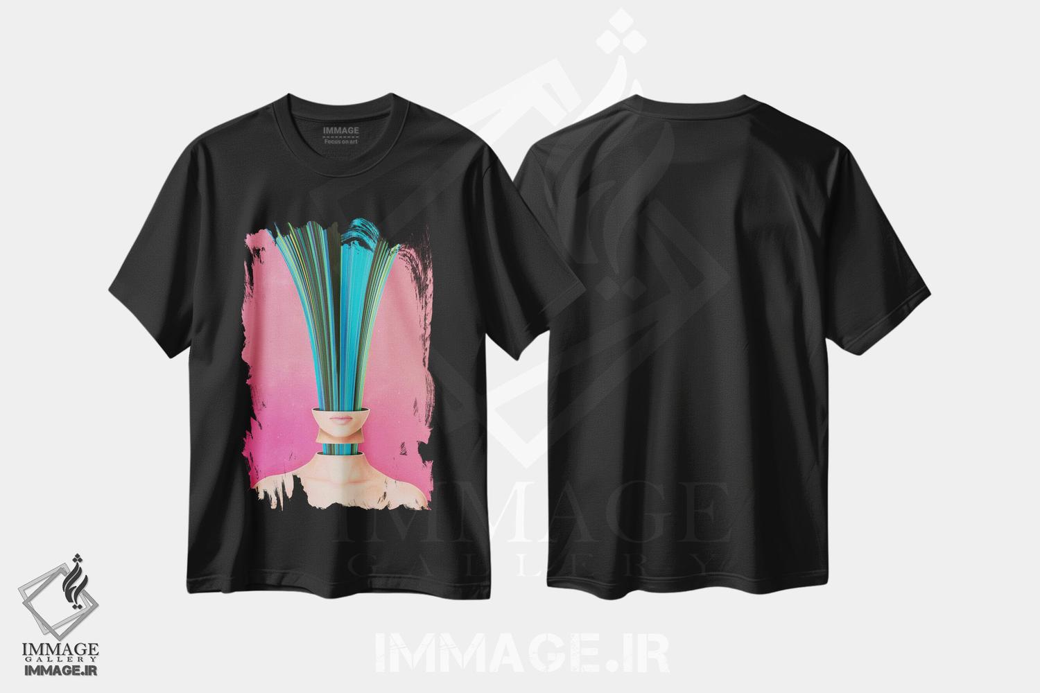 تیشرت طرح دار چهرهٔ دیگر من یک کاکتوس است، آبستره اثر آدام پریستر | فروشگاه ایماژ