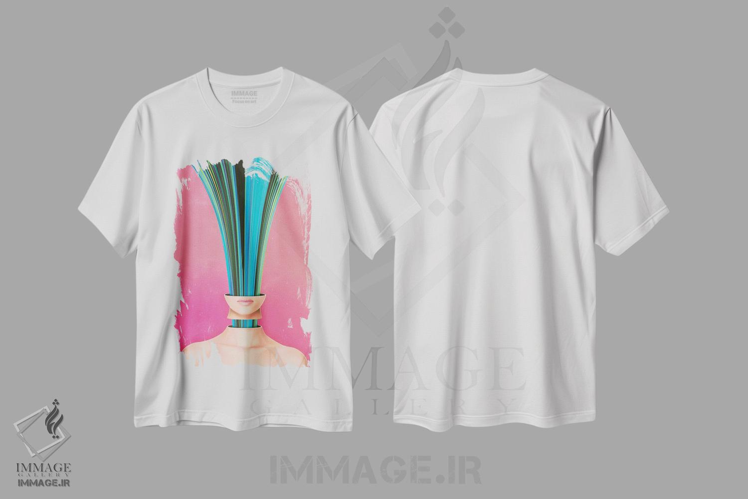 تیشرت طرح دار چهرهٔ دیگر من یک کاکتوس است، آبستره اثر آدام پریستر | immage.ir