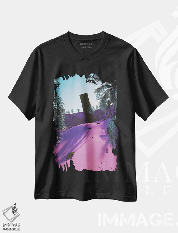 تیشرت طرح دار شاه نخل، تزئینی اثر آدام پریستر | فروشگاه ایماژ
