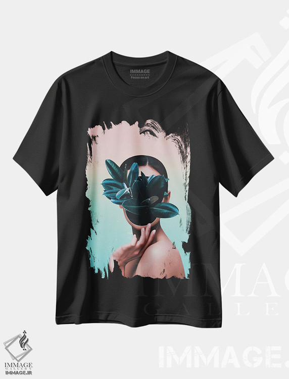 تیشرت طرح دار چهرهٔ گیاهی، هنر دیجیتال اثر آدام پریستر | فروشگاه ایماژ