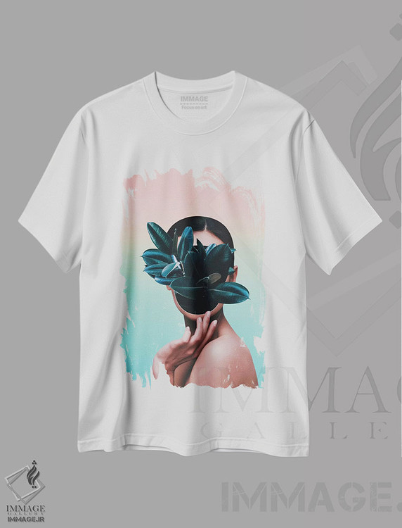 تیشرت طرح دار چهرهٔ گیاهی، هنر دیجیتال اثر آدام پریستر | immage.ir