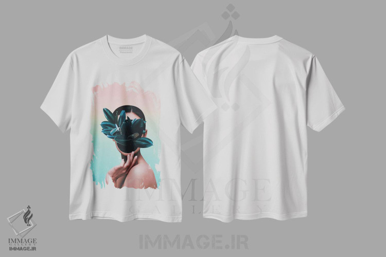 تیشرت طرح دار چهرهٔ گیاهی، هنر دیجیتال اثر آدام پریستر | immage.ir