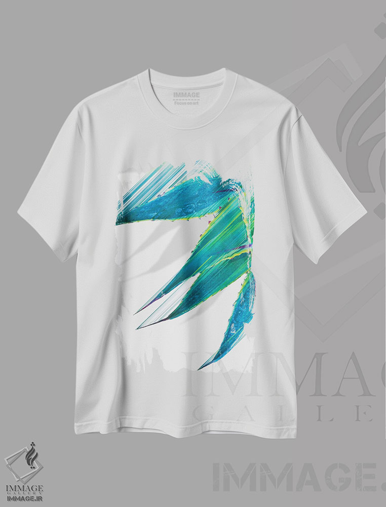 تیشرت طرح دار آگاو در حال پرواز، هنر دیجیتال اثر آدام پریستر | immage.ir
