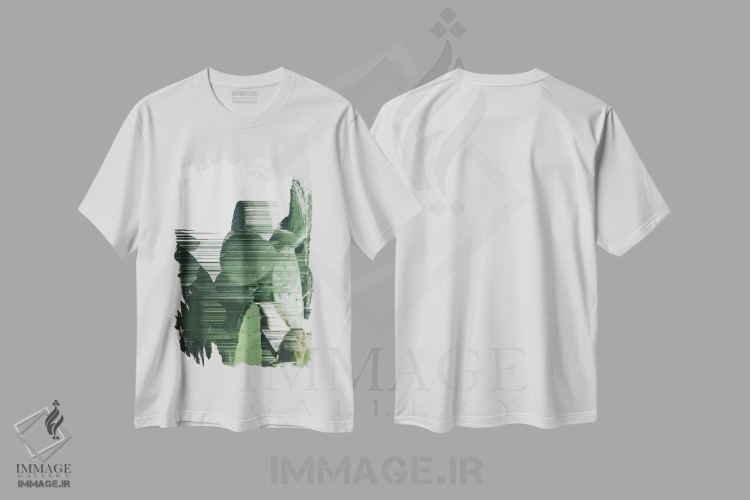 تیشرت طرح دار کاکتوس های مرتب شده، دکوراسیون جایگزین اثر آدام پریستر | immage.ir