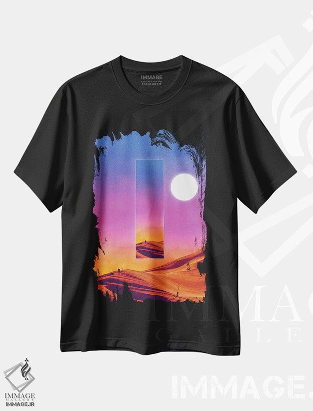 تیشرت طرح دار آنچه پیش تر آمده است، هنر دیجیتال اثر آدام پریستر | فروشگاه ایماژ