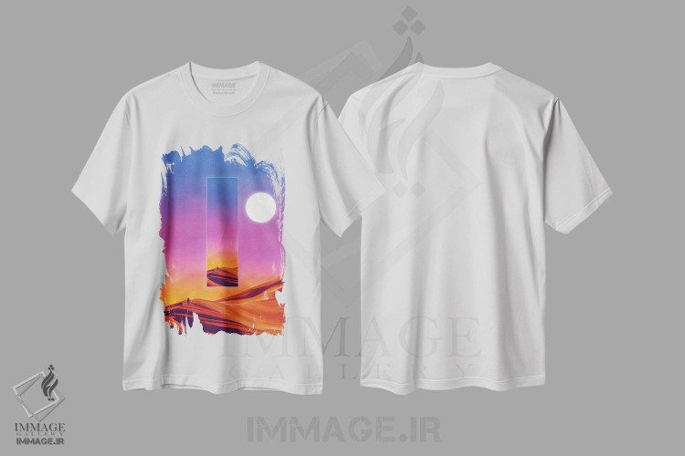 تیشرت طرح دار آنچه پیش تر آمده است، هنر دیجیتال اثر آدام پریستر | immage.ir