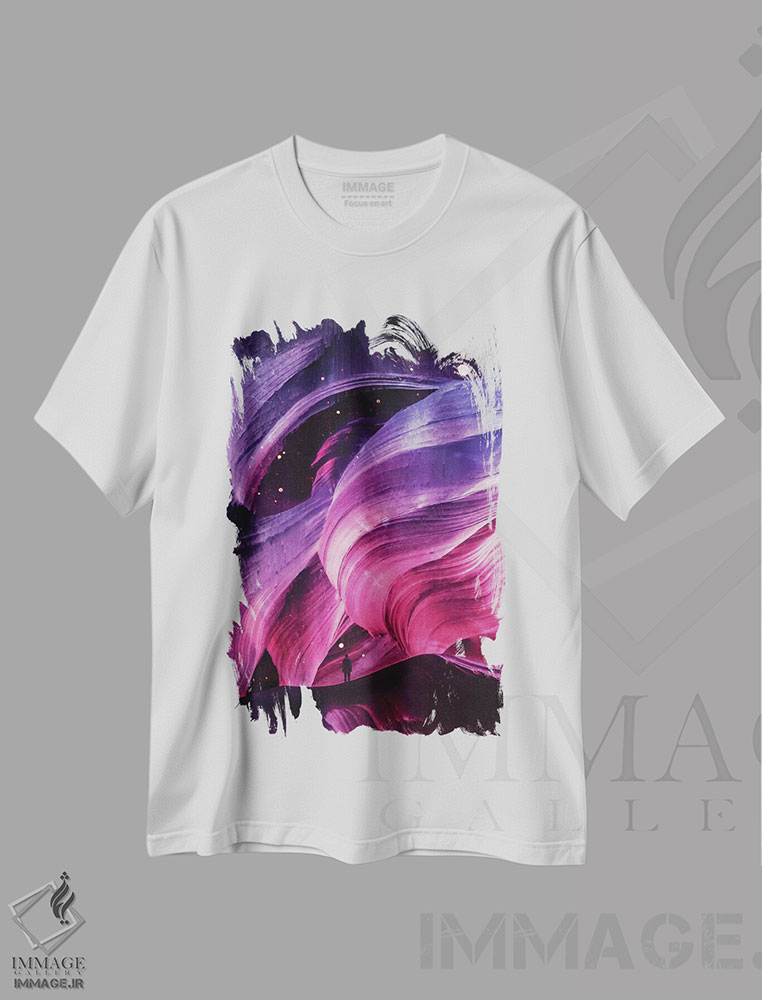 تیشرت طرح دار در زیر، آبستره اثر آدام پریستر | immage.ir