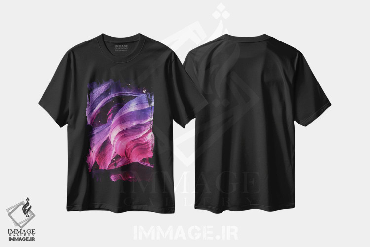 تیشرت طرح دار در زیر، آبستره اثر آدام پریستر | فروشگاه ایماژ