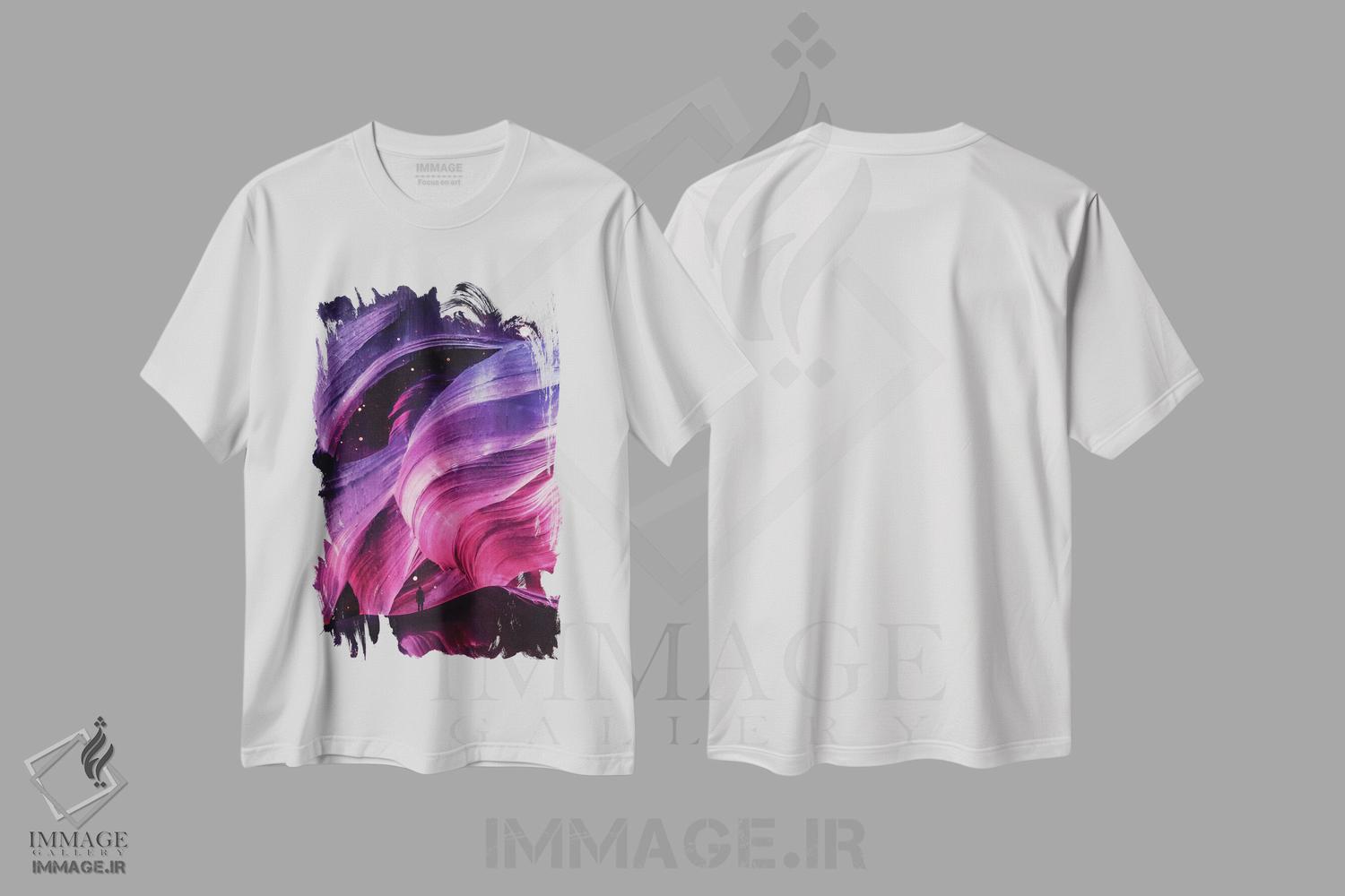 تیشرت طرح دار در زیر، آبستره اثر آدام پریستر | immage.ir