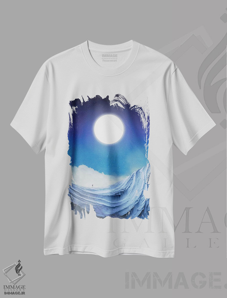 تیشرت طرح دار به غبار، هنر دیجیتال اثر آدام پریستر | immage.ir