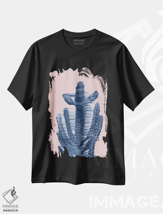 تیشرت طرح دار کاکتوس کاملاً مدرن، دکوراسیون جایگزین اثر آدام پریستر | فروشگاه ایماژ