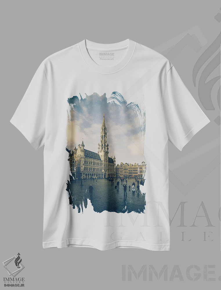 تیشرت طرح دار بروکسل I، مدیوم اثر آلساندرو پاسرینی | immage.ir