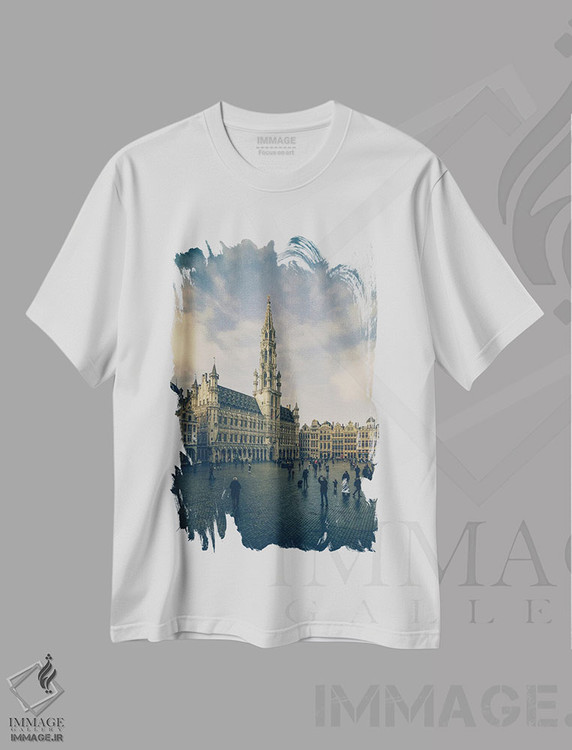 تیشرت طرح دار بروکسل I، مدیوم اثر آلساندرو پاسرینی | immage.ir