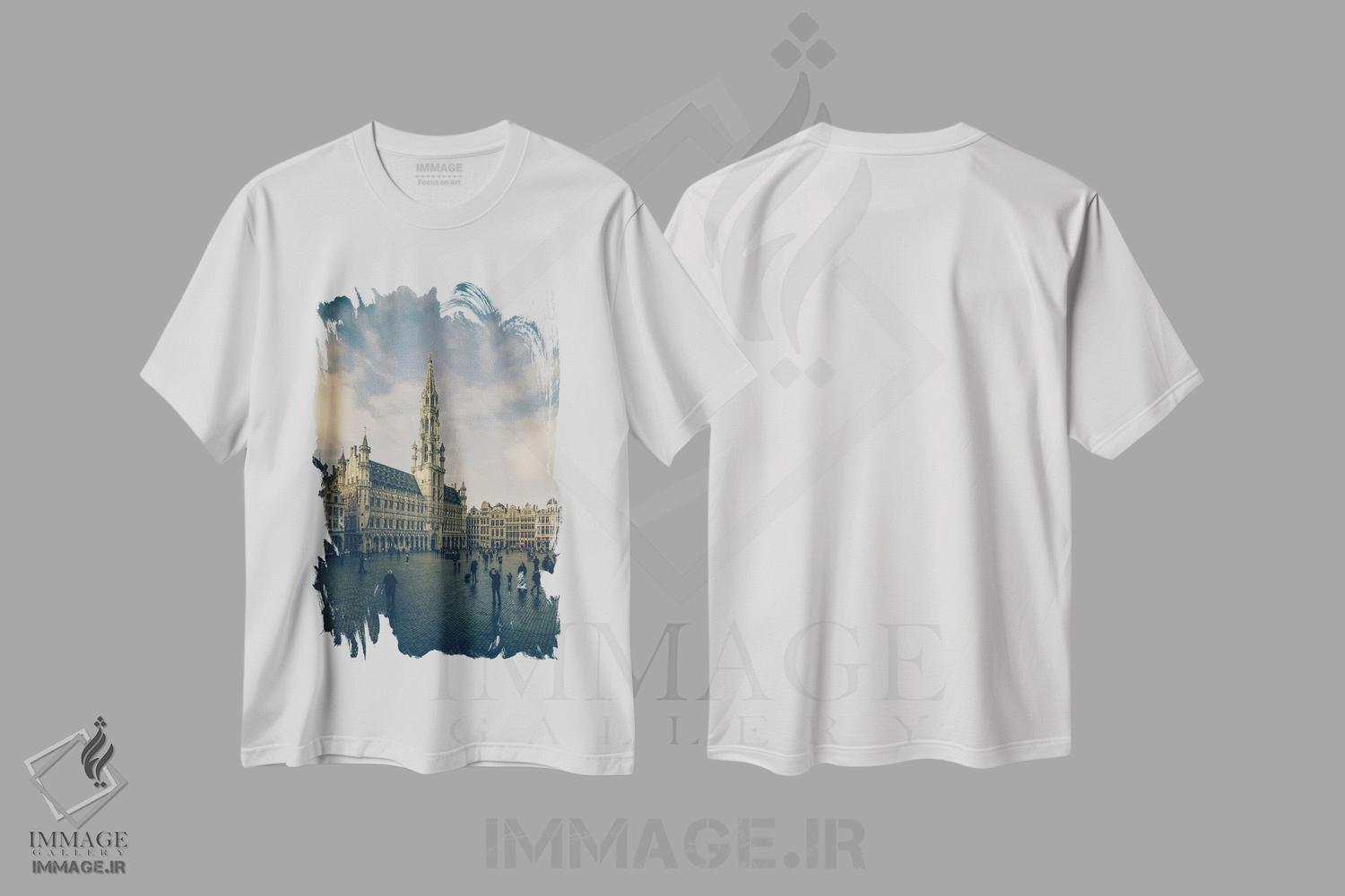 تیشرت طرح دار بروکسل I، مدیوم اثر آلساندرو پاسرینی | immage.ir