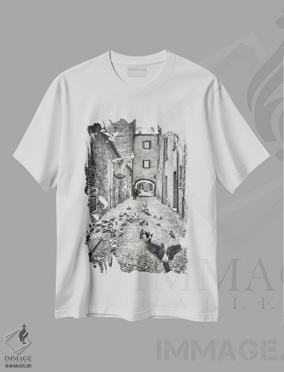تیشرت طرح دار فرارا I، عکاسی سیاه و سفید اثر آلساندرو پاسرینی | immage.ir