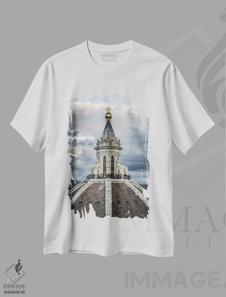 تیشرت طرح دار فلورانس III، مدیوم اثر آلساندرو پاسرینی | immage.ir