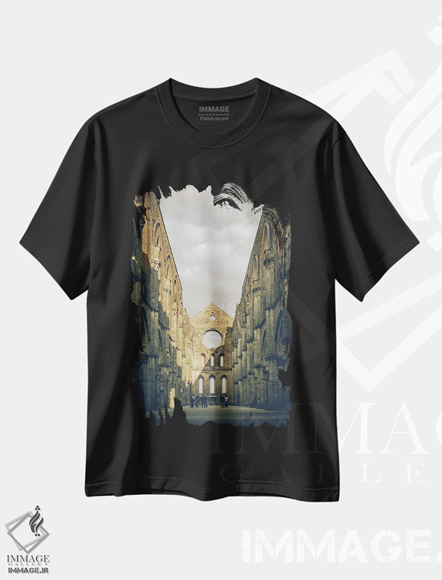 تیشرت طرح دار سنزه I، مدیوم اثر آلساندرو پاسرینی | فروشگاه ایماژ