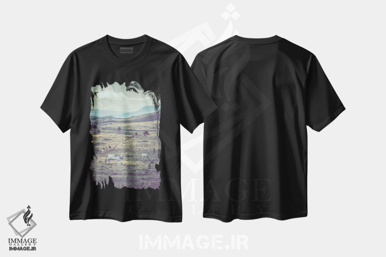 تیشرت طرح دار تبت کوچک XVIII، مدیوم اثر آلساندرو پاسرینی | فروشگاه ایماژ