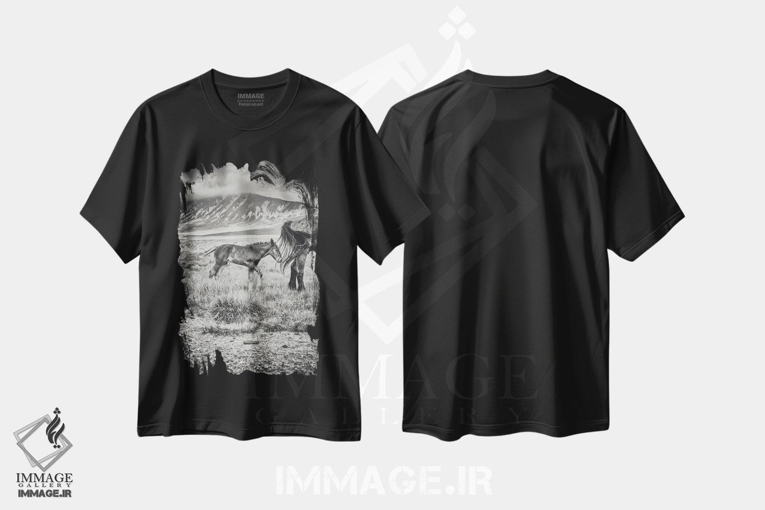 تیشرت طرح دار تبت کوچک XXII، عکاسی سیاه و سفید اثر آلساندرو پاسرینی | فروشگاه ایماژ