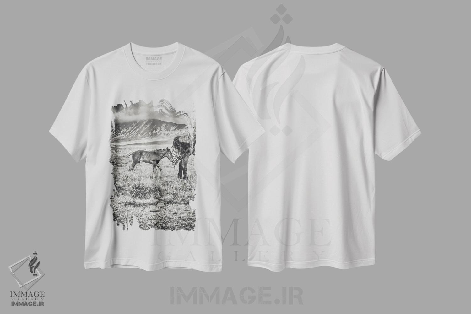 تیشرت طرح دار تبت کوچک XXII، عکاسی سیاه و سفید اثر آلساندرو پاسرینی | immage.ir