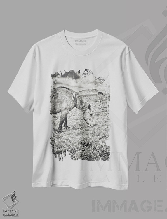 تیشرت طرح دار تبت کوچک XXIII، عکاسی سیاه و سفید اثر آلساندرو پاسرینی | immage.ir