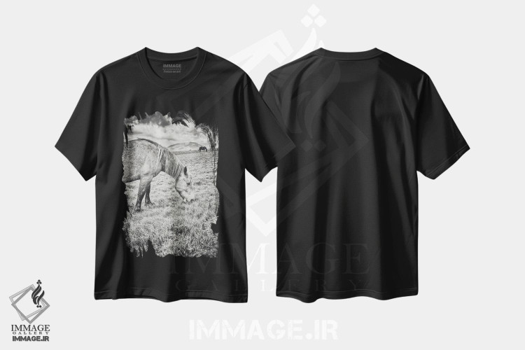 تیشرت طرح دار تبت کوچک XXIII، عکاسی سیاه و سفید اثر آلساندرو پاسرینی | فروشگاه ایماژ