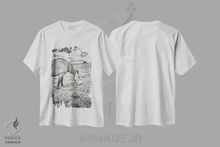 تیشرت طرح دار تبت کوچک XXIII، عکاسی سیاه و سفید اثر آلساندرو پاسرینی | immage.ir