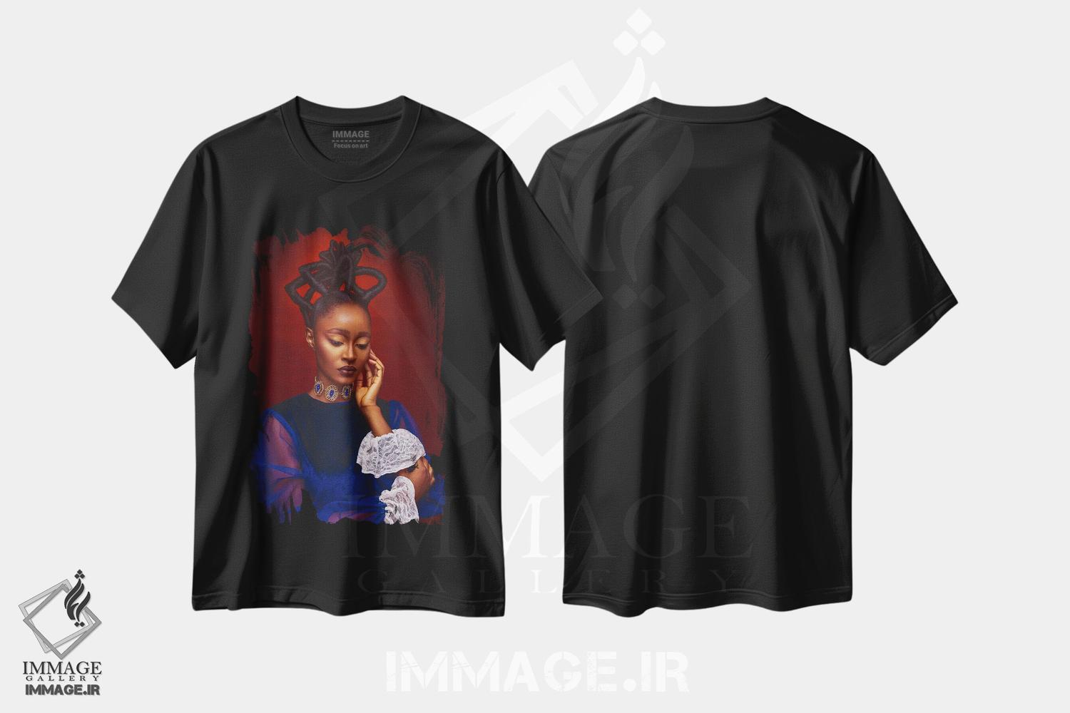 تیشرت طرح دار آده اوری، هنر آمریکایی آفریقایی تبار اثر آدنیران آدسانیا | فروشگاه ایماژ