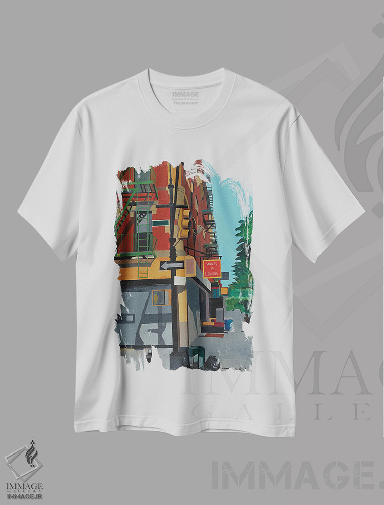 تیشرت طرح دار هارلم، نیویورک، هنر فاخر معاصر اثر آن دو پلنتی | immage.ir