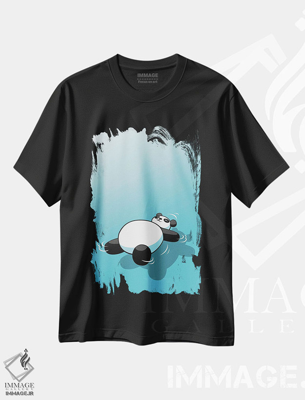 تیشرت طرح دار پاندای خواب، هنر دیجیتال اثر آلبرتو پرز | فروشگاه ایماژ
