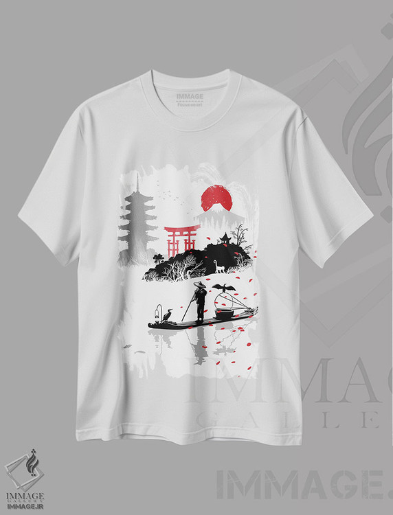 تیشرت طرح دار ماهیگیر در ژاپن، دکور آسیایی اثر آلبرتو پرز | immage.ir