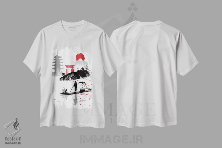 تیشرت طرح دار ماهیگیر در ژاپن، دکور آسیایی اثر آلبرتو پرز | immage.ir