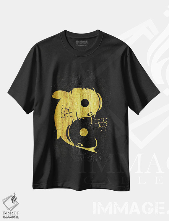 تیشرت طرح دار کپور یین یانگ، دکور آسیایی اثر آلبرتو پرز | فروشگاه ایماژ