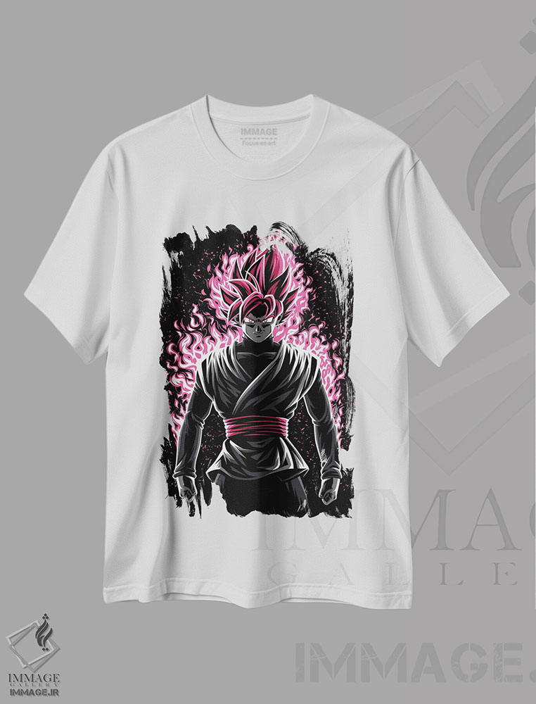 تیشرت طرح دار رز سیاه، هنر دیجیتال اثر آلبرتو پرز | immage.ir