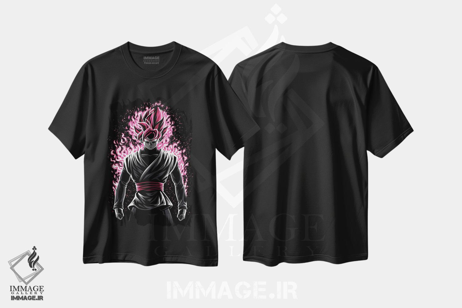 تیشرت طرح دار رز سیاه، هنر دیجیتال اثر آلبرتو پرز | فروشگاه ایماژ