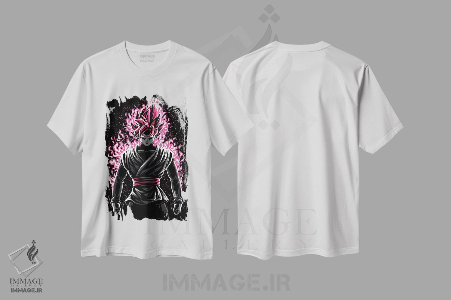 تیشرت طرح دار رز سیاه، هنر دیجیتال اثر آلبرتو پرز | immage.ir