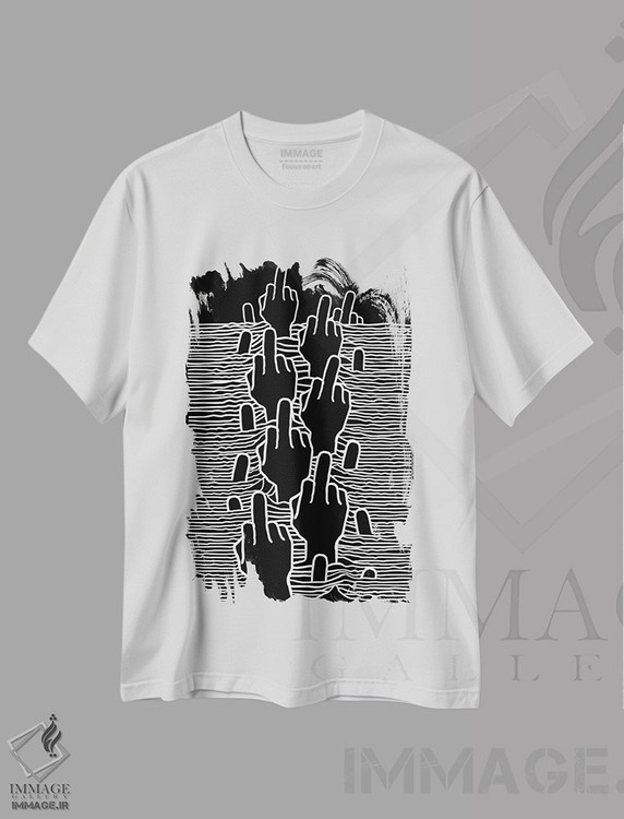 تیشرت طرح دار دیوژن فاک، آرت خطی اثر آلبرتو پرز | immage.ir