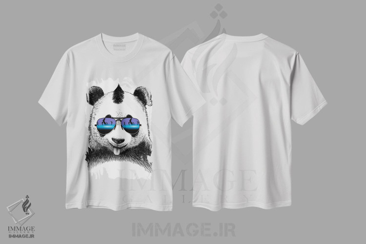 تیشرت طرح دار پاندای دی جی، هنر دیجیتال اثر آلبرتو پرز | immage.ir