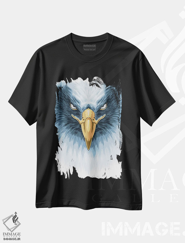 تیشرت طرح دار عقاب سفید، دکور آمریکایی اثر آلبرتو پرز | فروشگاه ایماژ