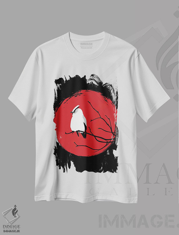 تیشرت طرح دار گنجشک خورشید، هنر دیجیتال اثر آلبرتو پرز | immage.ir