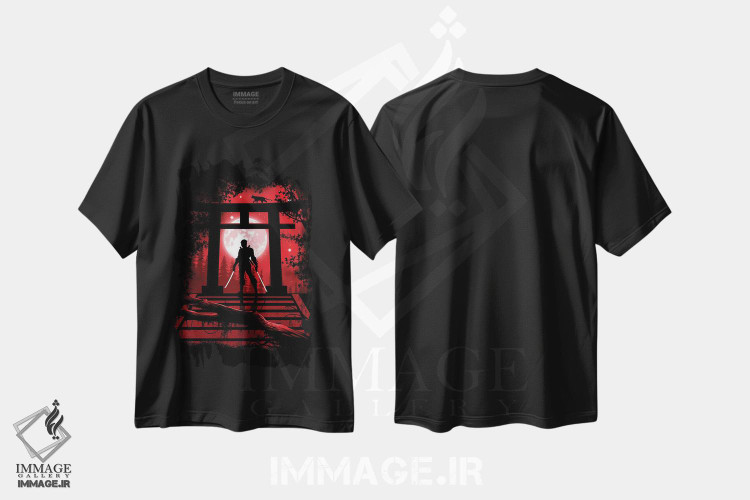 تیشرت طرح دار نینجای توریی، هنر دیجیتال اثر آلبرتو پرز | فروشگاه ایماژ