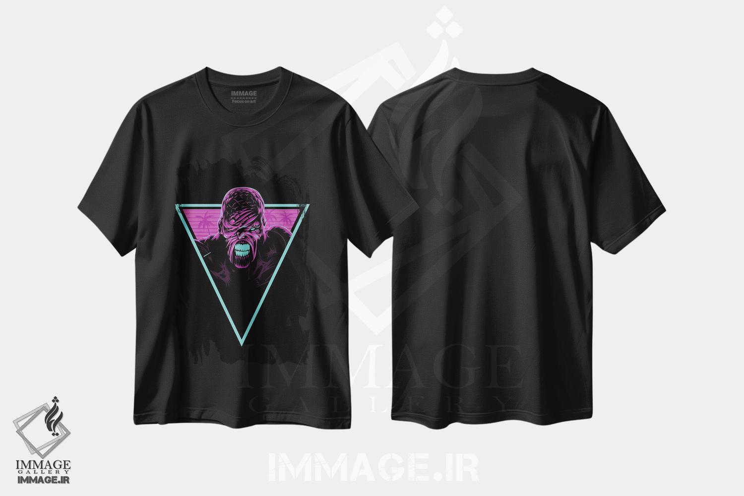 تیشرت طرح دار نمسیس رترو، هنر دیجیتال اثر آلبرتو پرز | فروشگاه ایماژ