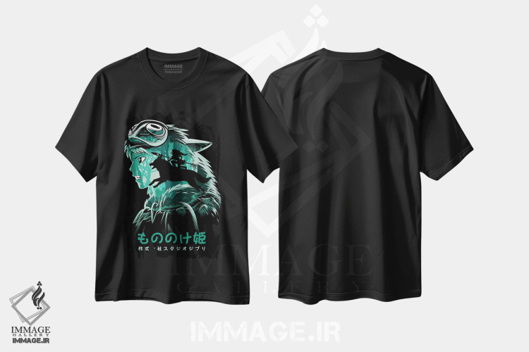 تیشرت طرح دار شاهزاده جنگجو و گرگش، هنر دیجیتال اثر آلبرتو پرز | فروشگاه ایماژ