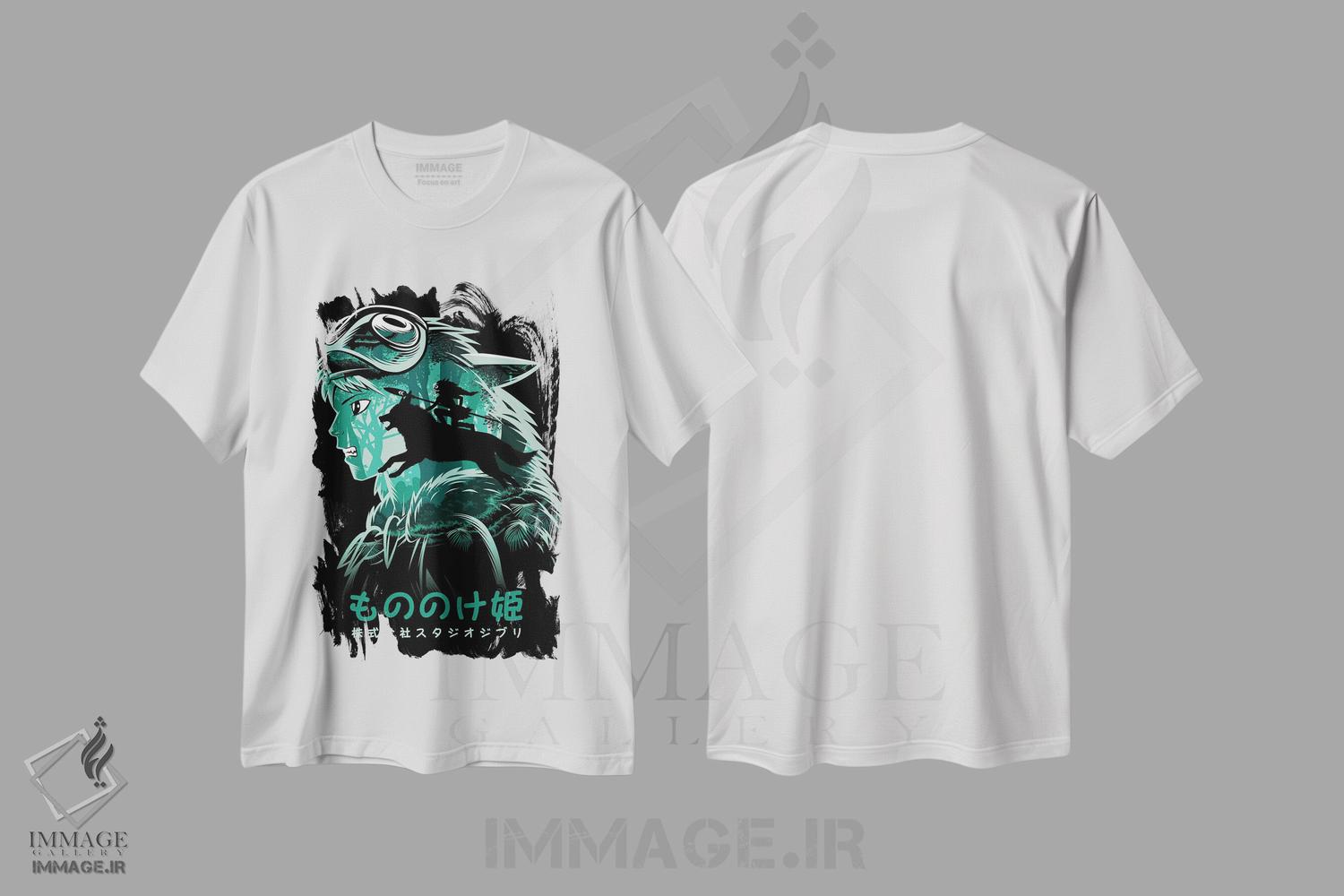 تیشرت طرح دار شاهزاده جنگجو و گرگش، هنر دیجیتال اثر آلبرتو پرز | immage.ir