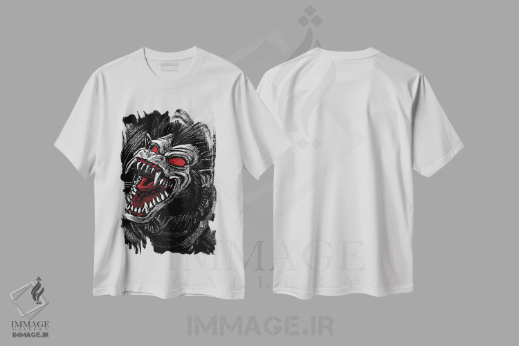 تیشرت طرح دار شاهزاده میمون ها، انیمه اثر آلبرتو پرز | immage.ir