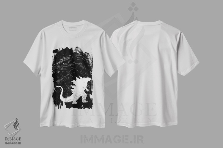 تیشرت طرح دار پادشاه هیولاها با نقاشی جوهری، هنر دیجیتال اثر آلبرتو پرز | immage.ir