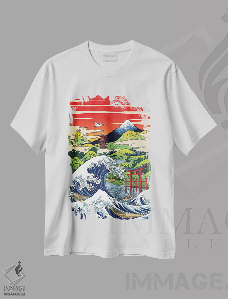 تیشرت طرح دار یادآوری خاطره در ژاپن، دکور آسیایی اثر آلبرتو پرز | immage.ir